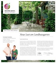 Neue Lust am Landhausgarten - Lüdemann und Teske GbR
