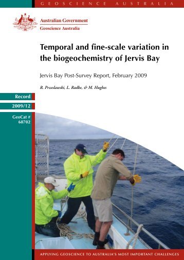 Temporal and fine-scale variation in the biogeochemistry of Jervis Bay