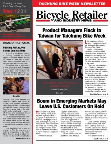 taichung bike week newsletter - Bicycle Retailer and Industry News