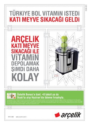 türk‹ye bol v‹tam‹n ‹ - Arçelik