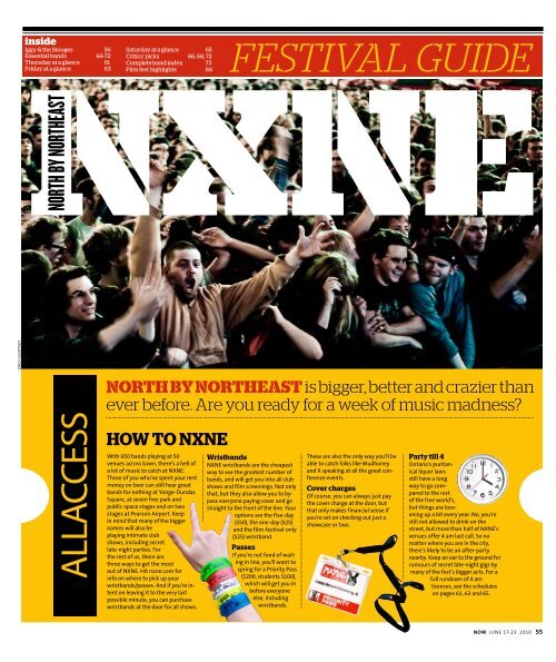 HOW TO NXNE - NOW Magazine