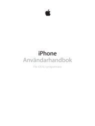 iPhone AnvÃ¤ndarhandbok - Support - Apple