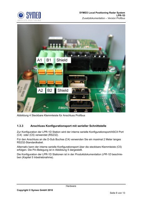 Profibus Dokumentation LPR-1D.pdf - Symeo