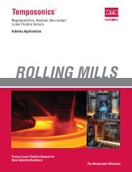 Rolling Mills Industry Flyer - MTS Sensors