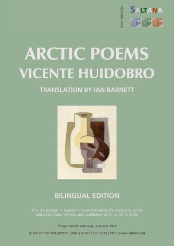 Arctic Poems, Vicente Huidobro -- Translation by Ian Barnett - Saltana