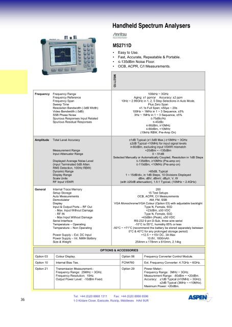 2nd Edition 2nd Edition - Aspen Electronics