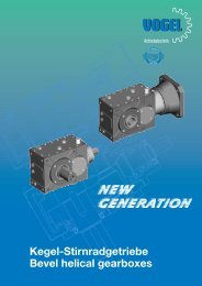 Kegelstirnradgetriebe - Vogel Antriebstechnik