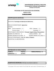 CURSO DE PÓS-GRADUAÇÃO EM AGRONOMIA - Faculdade de ...