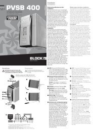 PVSB 400 - BLOCK Transformatoren-Elektronik GmbH