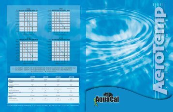 Aerotemp 110, 120, 135, 155 Heat Only - Aquacal