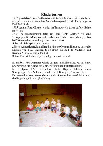 041 Kinder Turnen - SV Bad Waldliesborn Tennis