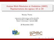 Analyse Multi-Résolution et Ondelettes (AMO ... - IA - LIP6