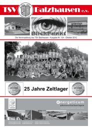 TSV Blickpunkt Ausgabe 124 - TSV Balzhausen