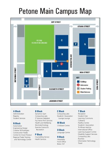 Petone Main Campus Map - Wellington Institute of Technology