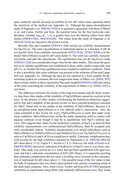 chemical thermodynamics of neptunium and plutonium - U.S. ...