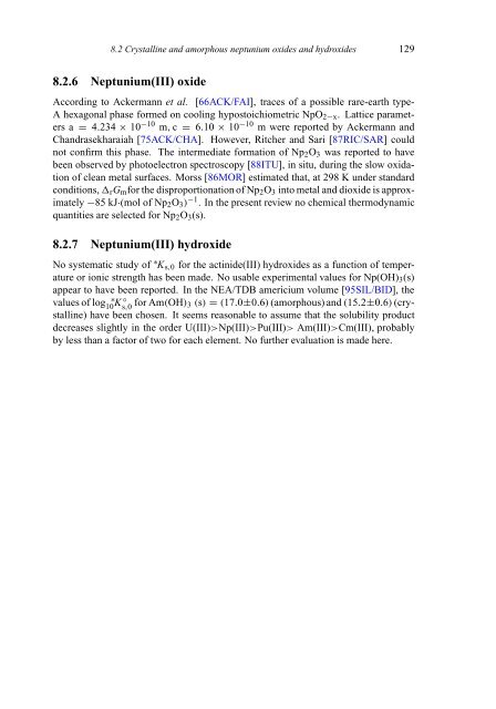 chemical thermodynamics of neptunium and plutonium - U.S. ...