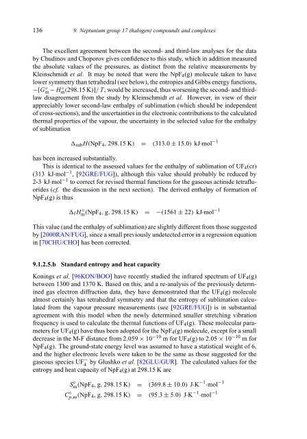 chemical thermodynamics of neptunium and plutonium - U.S. ...