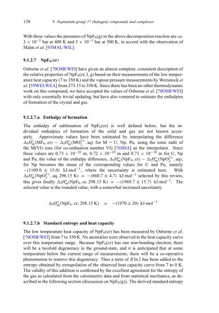 chemical thermodynamics of neptunium and plutonium - U.S. ...