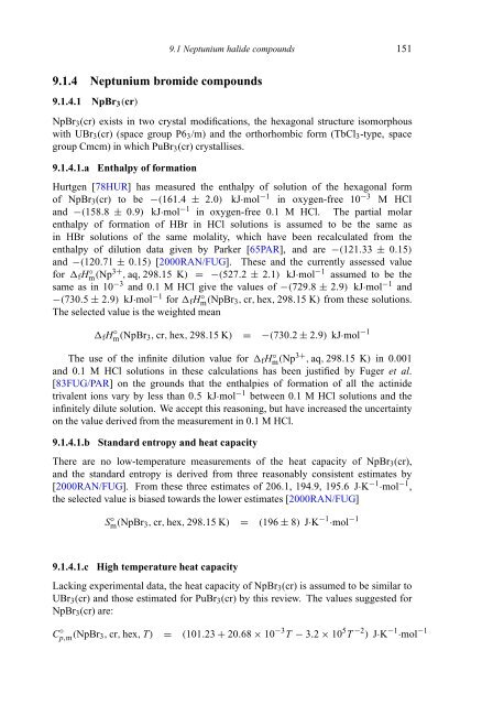 chemical thermodynamics of neptunium and plutonium - U.S. ...