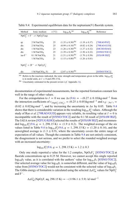 chemical thermodynamics of neptunium and plutonium - U.S. ...