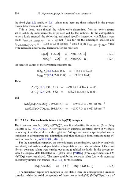 chemical thermodynamics of neptunium and plutonium - U.S. ...