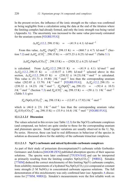 chemical thermodynamics of neptunium and plutonium - U.S. ...