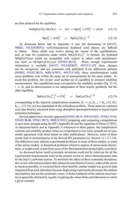 chemical thermodynamics of neptunium and plutonium - U.S. ...