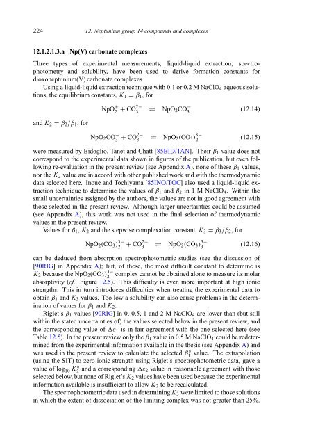 chemical thermodynamics of neptunium and plutonium - U.S. ...