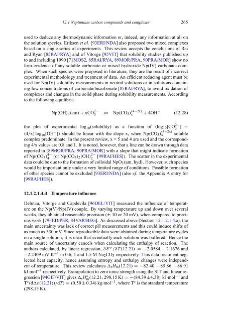 chemical thermodynamics of neptunium and plutonium - U.S. ...