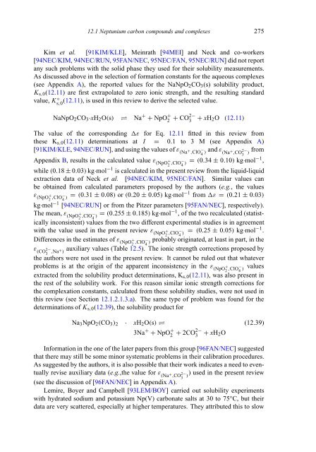 chemical thermodynamics of neptunium and plutonium - U.S. ...