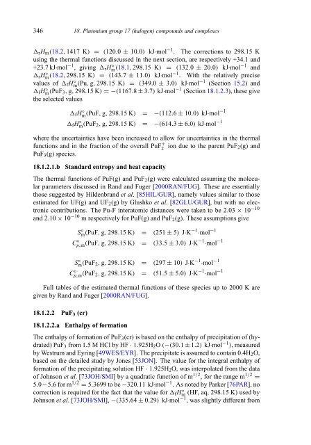 chemical thermodynamics of neptunium and plutonium - U.S. ...