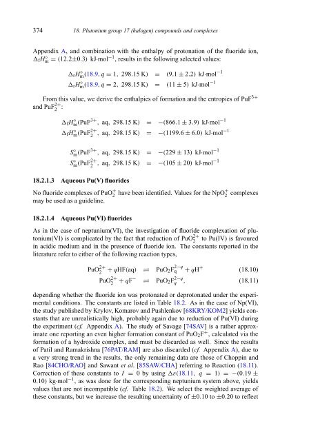 chemical thermodynamics of neptunium and plutonium - U.S. ...