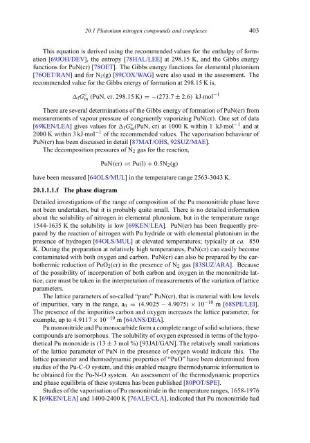 chemical thermodynamics of neptunium and plutonium - U.S. ...