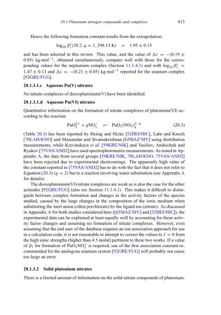 chemical thermodynamics of neptunium and plutonium - U.S. ...