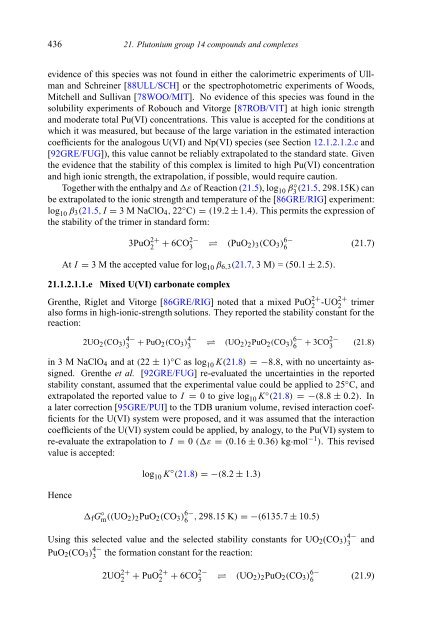 chemical thermodynamics of neptunium and plutonium - U.S. ...