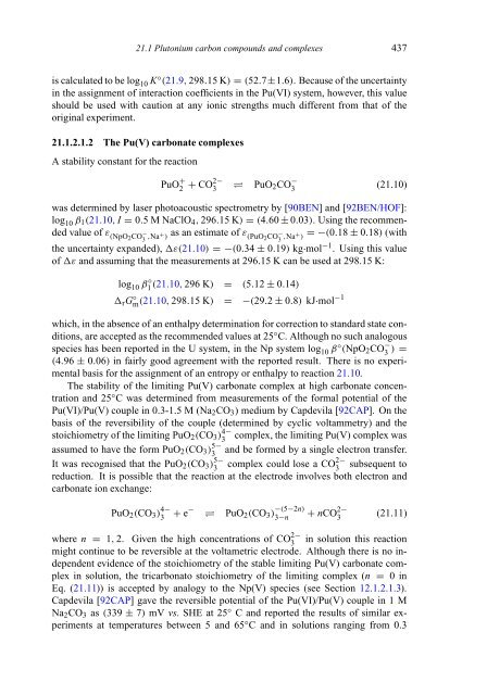 chemical thermodynamics of neptunium and plutonium - U.S. ...