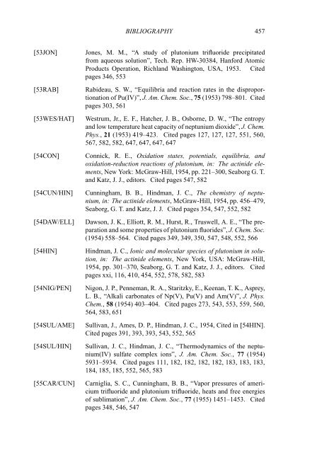 chemical thermodynamics of neptunium and plutonium - U.S. ...