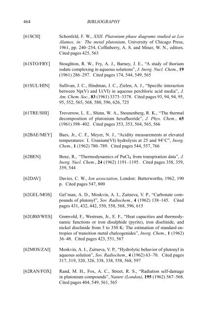 chemical thermodynamics of neptunium and plutonium - U.S. ...