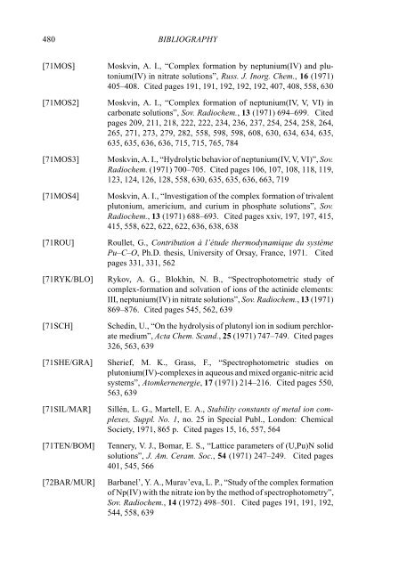 chemical thermodynamics of neptunium and plutonium - U.S. ...