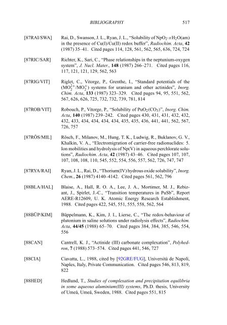 chemical thermodynamics of neptunium and plutonium - U.S. ...