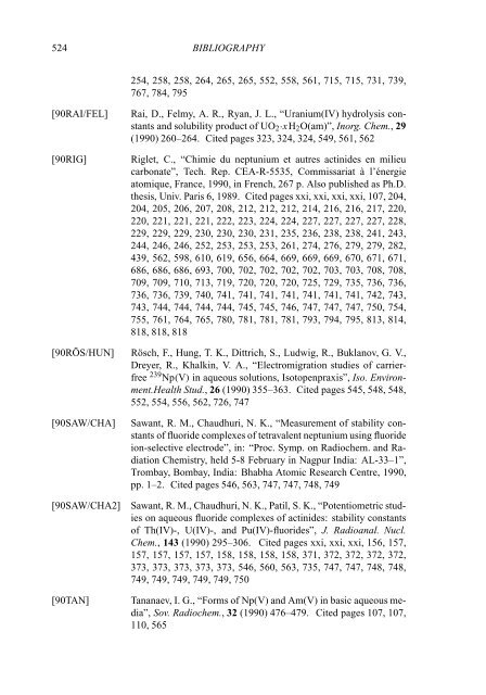 chemical thermodynamics of neptunium and plutonium - U.S. ...