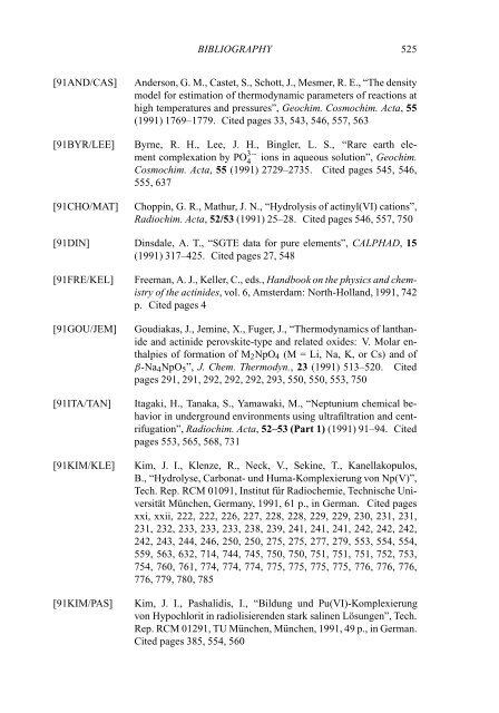 chemical thermodynamics of neptunium and plutonium - U.S. ...