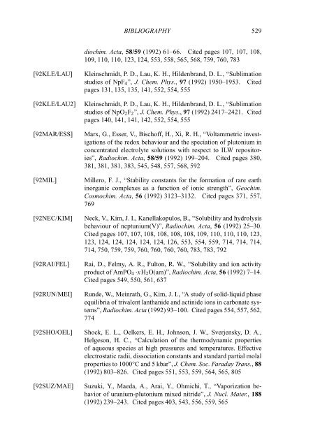 chemical thermodynamics of neptunium and plutonium - U.S. ...