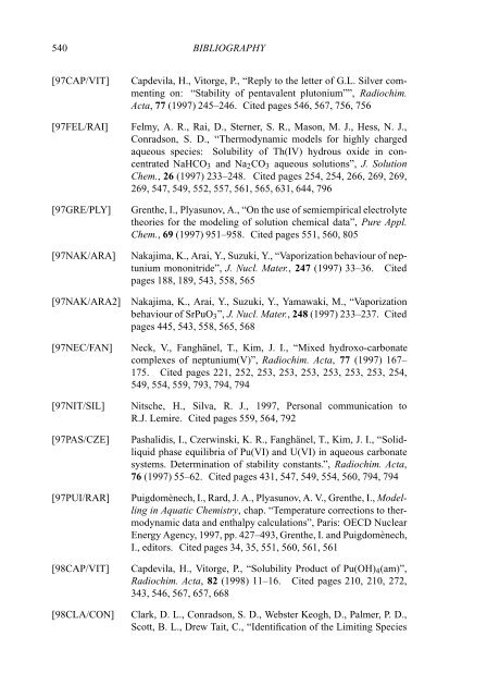 chemical thermodynamics of neptunium and plutonium - U.S. ...