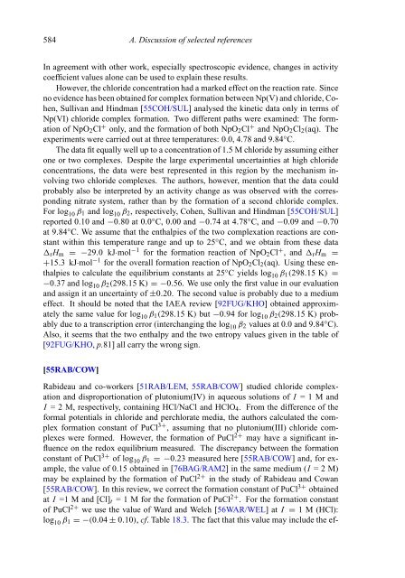 chemical thermodynamics of neptunium and plutonium - U.S. ...