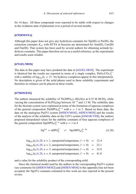 chemical thermodynamics of neptunium and plutonium - U.S. ...