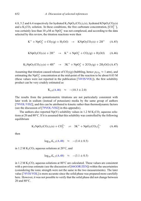 chemical thermodynamics of neptunium and plutonium - U.S. ...