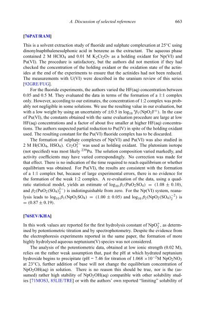 chemical thermodynamics of neptunium and plutonium - U.S. ...