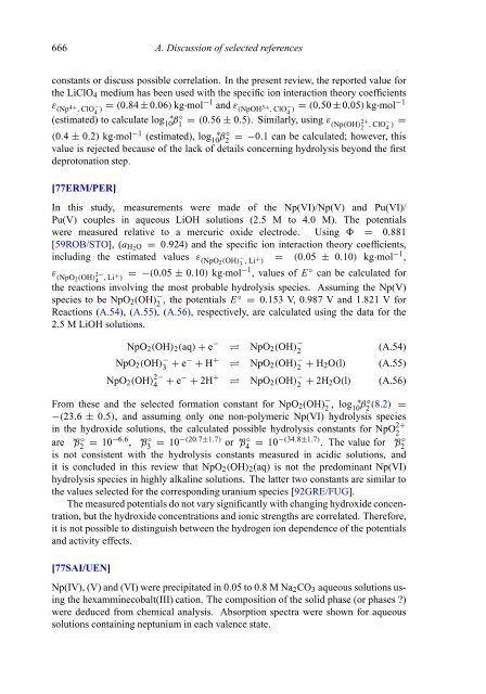 chemical thermodynamics of neptunium and plutonium - U.S. ...