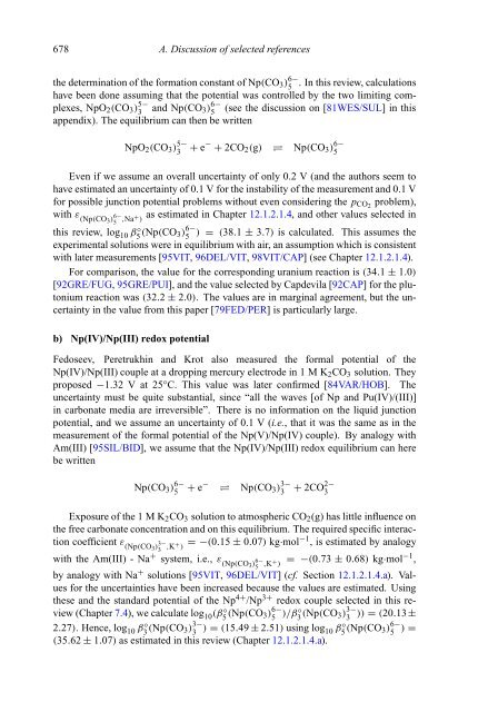 chemical thermodynamics of neptunium and plutonium - U.S. ...